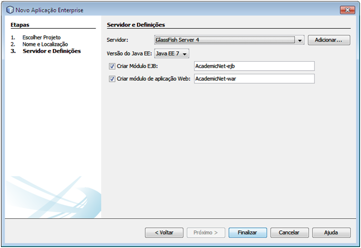 Criando um Projeto Enterprise no Netbeans (4)